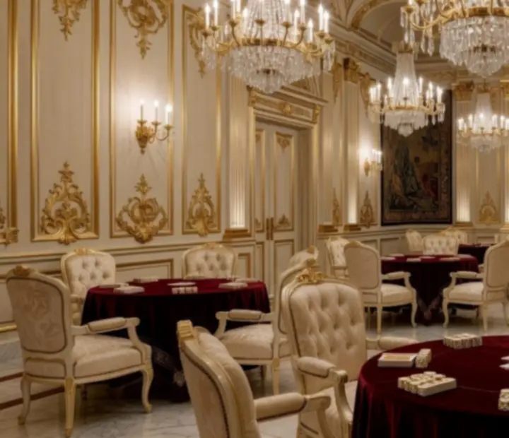 Luxe barokke evenementenlocatie voor offline casino-style avonden